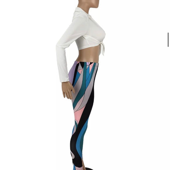 Tye me up top & Striped Leggings - Picture 8 of 13